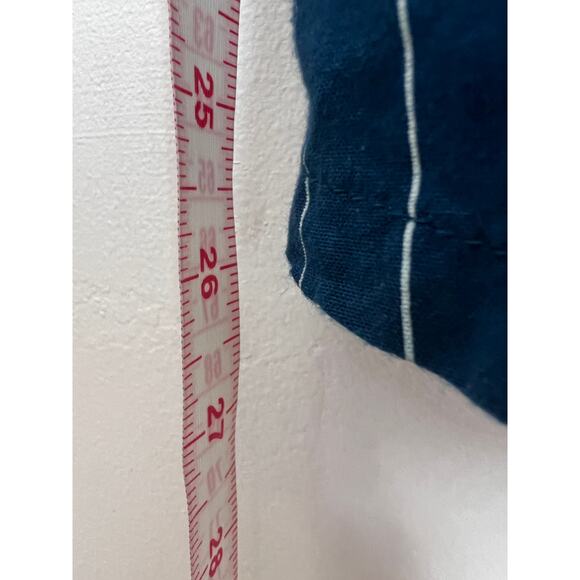 Abercrombie Kids Girls Dress 11/12 Blue Striped Smocked Peasant Style - Picture 10 of 10